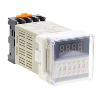 DH48S-S programmier bare Doppelzeitverzögerungsrelais-Sockel-Basisspannung DC12V DC24V AC110 AC220V