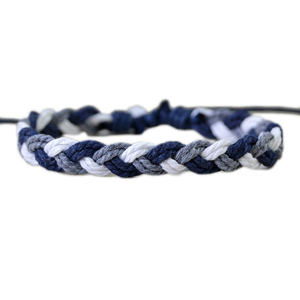 AEE-005 Vàng Cam Trắng Handmade Vintage Rope Charm <span class=keywords><strong>Bracelet</strong></span> Cho Phụ Nữ Đàn Ông Dệt Tay Điều Chỉnh Chuỗi Bện Bông Dây - Product Image 3
