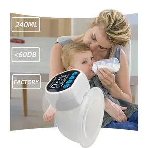 ダブルホット販売2023新デザイン2023ハンズフリー電気超スリム静か母乳抽出ポンプウェアラブル電気