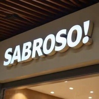 Enseigne LED 3D personnalisée découpée au laser, rétroéclairée, illuminée, en métal, logo d'entreprise personnalisé, enseigne murale de réception, enseignes électroniques