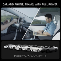 Cable de Carga Magnético Enrollado de 100W USB-C para Tesla Model 3/Y/S/X y Cybertruck