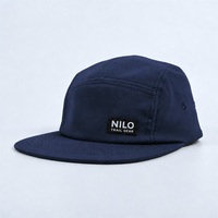Casquette de course personnalisée à 5 panneaux en nylon avec logo tissé, séchage rapide, légère, respirante, imperméable, casquette de sport