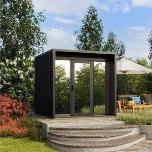 Cabine de sauna carrée de luxe à usage commercial, porte entièrement vitrée, moderne, infrarouge lointain, vapeur sèche, 9 kW, électrique, transom YX, <span class=keywords><strong>bois</strong></span> massif - Product Image 4