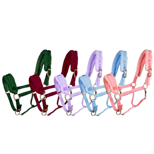 Shemax 2023 Haute Qualité Personnalisé En Gros Polaire Rembourré Confort Nylon Halters Top Vente Équitation Produit Équestre - Product Image 1
