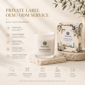 ชุดเทียนหอมแก้วฝ้าแบบ OEM สำหรับตกแต่งบ้าน ร้านค้าบูติก ของขวัญวันหยุด และแบรนด์ไลฟ์สไตล์ - Product Image 5