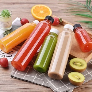 Joint de bouchon à vis de bouteille de boisson en <span class=keywords><strong>plastique</strong></span> PET 250ml/500ml personnalisable pour thé soda avec impression de logo personnalisé 16 oz <span class=keywords><strong>1L</strong></span> - Product Image 1