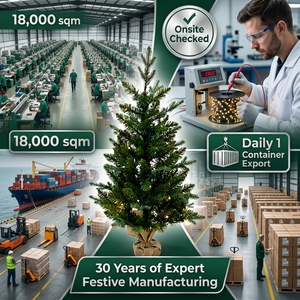Árbol de Navidad Artificial Grande de Abeto Canadiense Preiluminado de 4 pies de National Tree Company, 100 Luces Transparentes, 230 Puntas, Incluye Soporte - Product Image 5