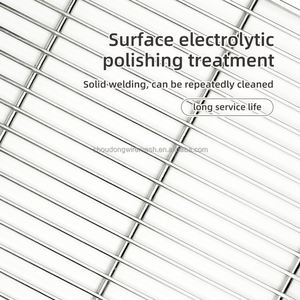 شبكة شواء من الفولاذ المقاوم للصدأ 304 للطعام بالجملة، شواية مطبخ خارجية مربعة الشكل سميكة غير لاصقة مقاومة للتآكل حاصلة على شهادة CE - Product Image 5