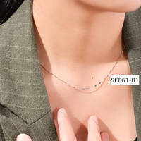 Chaîne en argent sterling 925, chaîne torsadée en forme de serpent, collier boîte 40+5 cm, bijoux DIY chinois pour hommes et femmes