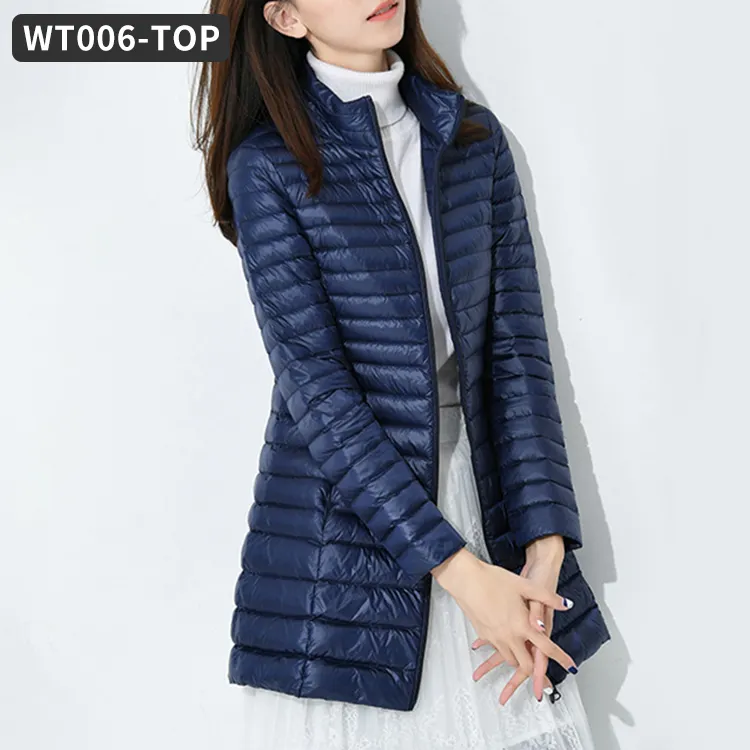 Wholesale Winter Coat Women Breathable Anti-Wrinkle Knitting Zipper Ladies Winter Coats Vest Women's Down Jackets