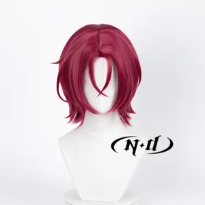 ND <span class=keywords><strong>Rin</strong></span> <span class=keywords><strong>Matsuoka</strong></span> 무접착제 내열성 합성 고온 섬유 130% 밀도 라이트 브라운 내츄럴 웨이브 로즈 메쉬 그물 가발 - Product Image 2