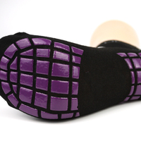 Chaussettes antidérapantes personnalisées avec logo pour trampoline, chaussettes de maintien de la cheville pour parc de trampolines