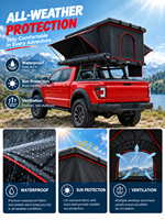 Tente de toit rigide pour camion 4x4 tout-terrain à dégagement rapide toutes saisons pour Toyota Hilux Land Cruiser