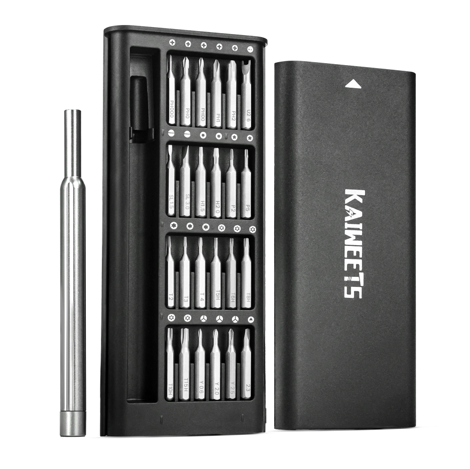 Kaiweets 24 In 1 Precision Screwdriver Set ABS Box Magnetic Bits Home Repair Tools Kit Mobile Phone Repair Tool