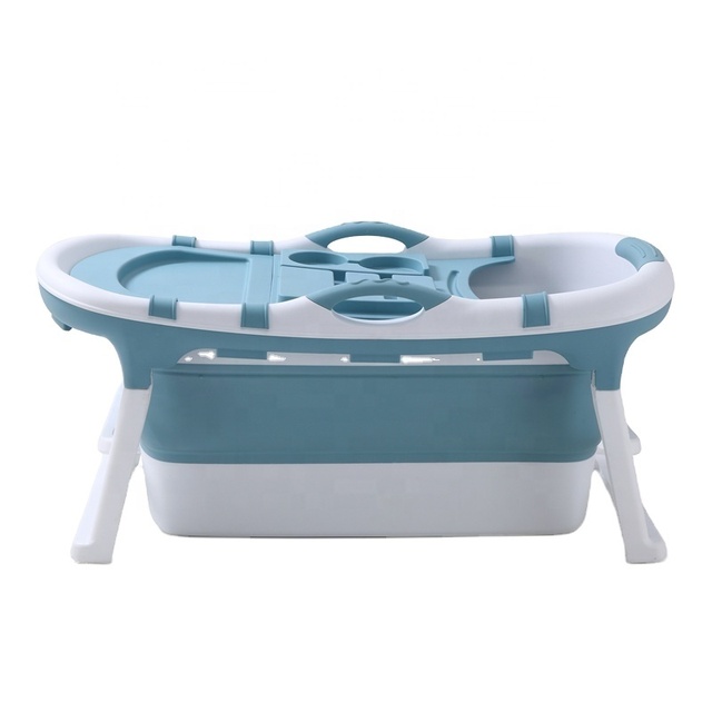 2021 Factory Cheap Price Plastic Inflatable Hot Tub with Lid Portable Folding Bath Tub for Adults