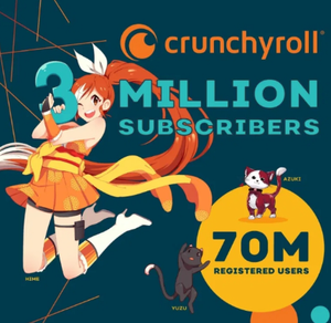 Abonnement Crunchyroll Premium, accès multi-appareils pour la diffusion en streaming de <span class=keywords><strong>vidéos</strong></span> d'anime et de mangas - Product Image 1