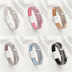 Plated Leather Bespoke Jewelry Service Wholesalers Bezel Setting Bangle Holiday Gift for Women Rose Gold Tone - Product Image 1