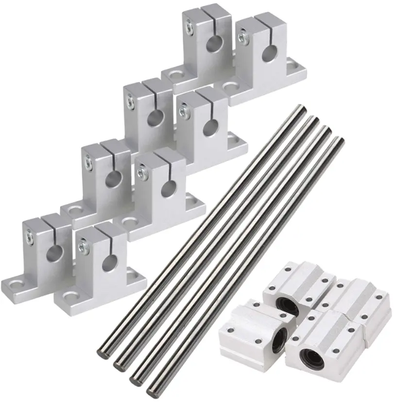 Guide cylindrique Rail à glissière linéaire SBR20-1200mm support de guidage de tige d'arbre linéaire 20mm roulements de bloc pour machine CNC