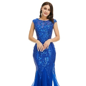 セクシーなレースアップリケシフォンイブニングプロムガウンを出荷する準備ができました - Product Image 6