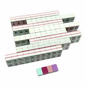 166 tuiles de Mahjong blanches ivoire, style juif et occidental américain, 30 mm, en mélamine acrylique durable, ensemble de jeu manuel, parfait pour les soirées jeux à la maison - Product Image 2