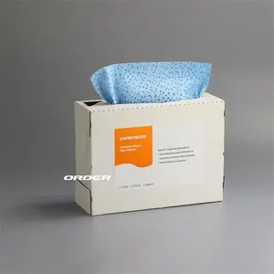 Interfold pop up kutusu polipropilen eritilerek şişirilmiş filtre olmayan dokuma kumaş genel amaçlı yağ temizleme silecekleri