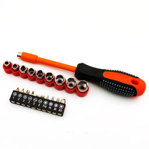 Caja de destornillador magnético 10 en 1, trinquete giratorio que ahorra trabajo, 3 Ajustes de par, mango de plástico Phillips Torx cromado, caja DIY - Product Image 3