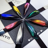 Vernis à ongles gel 3D effet œil de chat, pigments magnétiques pour ongles, poudre de vernis à ongles chromée magnétique