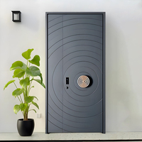 Porte d'entrée moderne en aluminium moulé polymère, étanche, pour cuisine, ferme, école, extérieur, avec isolation phonique