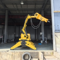 Mini excavatrice MR110 Robot de démolition pelle télécommandée alimentée par batterie au Lithium adaptée à la mine de tunnel de maison de pipeline
