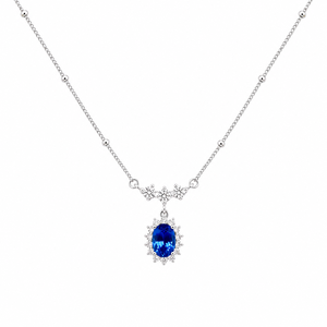 Collier pendentif en argent 925 plaqué or 18 carats avec perle de culture certifiée NGTC et zircon blanc, cadeau de mariage UM Jewelry - Product Image 1