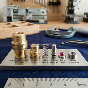 Válvulas de Latón Mecanizadas por CNC de Tipo Suizo de Precisión con Alta Tolerancia para Válvulas - Product Image 3