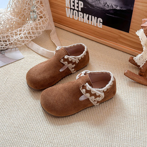 Zapatos Infantiles para <span class=keywords><strong>Niña</strong></span>, con Cordones, Suela Suave de Cuero, Duraderos, Primavera, Estilo Coreano, Tipo <span class=keywords><strong>Birkenstock</strong></span> para <span class=keywords><strong>Niña</strong></span> Pequeña - Product Image 5