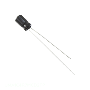 Condensateur traversant à monture radiale 4,7 µF 20 % 16 V en aluminium, référence UMA1C4R7MCD2TP – Distributeur agréé - Product Image 1