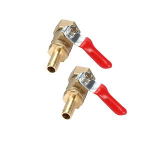 Robinet à bille en laiton sur mesure 1/2 BSP femelle vers raccord cannelé 8 mm - Connecteur de tuyau d'air - Product Image 4