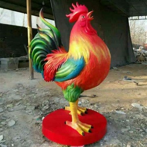 Figuras Decorativas de Gallos de Resina para Jardín, Esculturas Grandes Personalizadas para Decoración de Exteriores - Product Image 2