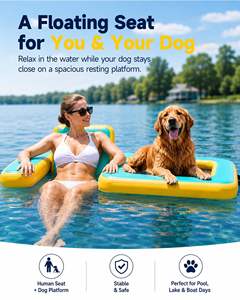 Innovador Flotador Inflable para Perros con Asiento, <span class=keywords><strong>Kayak</strong></span> Acuático de PVC Reforzado y Duradero con Construcción Drop-Stitch para Adultos y Perros - Product Image 2