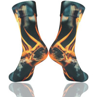 Chaussettes respirantes unisexe, mi-mollet, protège contre le vent, résistantes à l'eau, pour athlétisme, randonnée, Trekking, ski,
