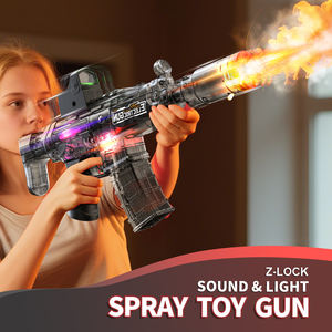 2025 bambini che vendono a caldo simula il suono elettrico pistola luce giocattoli attività all'aperto pistola a vibrazione a spruzzo giocattoli - Product Image 6