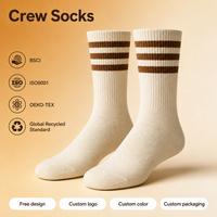 Chaussettes mi-mollet pour femmes et hommes, en tricot, avec bord côtelé, respirantes, extensibles, douces, pour un usage quotidien