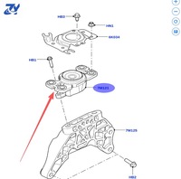 Support moteur et support de transmission OE LR061456 J9C3963 Pièces détachées automobiles pour Land Rover Range Rover Jaguar