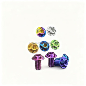 M6 Titanium Legering GR5 Hoge Hardheid Geen Roest PVD Coating Kentekenplaat Bevestigingsbouten voor Motorfiets Modificatie Gratis Verzending - Product Image 6