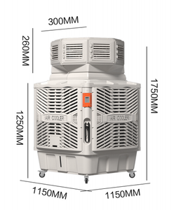 Presa d'aria mobile e facoltativa di prezzo di fabbrica e la capacità della scatola di acqua con il più grande refrigeratore di aria evaporativo del volume di aria - Product Image 3