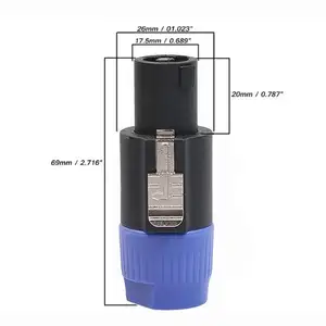 4-poliger Stecker Audio-Kabelst ecker Buchse Adapter Speakon xlr Stecker Buchse für Mikrofon oder Stereoanlage