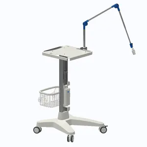 Nieuwe Ontwerp Moderne Ziekenhuis Emergency Iv Stand Pole Medische Trolley Voor High Flow Nasale Canule Apparaat