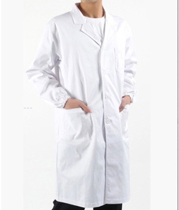 Bata de laboratorio para estudiantes, tejido blanco de manga larga y corta, 3XL para <span class=keywords><strong>farmacia</strong></span>, médico, enfermera, fábrica de alimentos, taller, ropa de trabajo para hombres y mujeres - Product Image 1