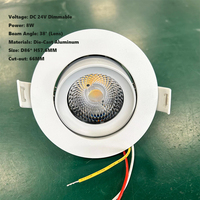 Benory 24v Tunable White Spot Dmx512 Decoder Rgbww Cct Gvs Knx Tuya Zigbee DALI DT8 Loxone Pwm Downlight LED encastré au plafond