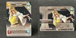 STAR W Mother Talzin Ahsoka Tano Kanan Jarrus Morgan Elsbeth Avar Kriss Kit Fisto Présentoir Personnalisé Finition Feuille d'Or 63x88mm - Product Image 6