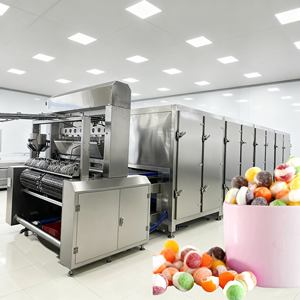 Máquina para hacer dulces de frutas masticables suaves con gominolas de vitamina, línea de producción de gominolas, depositador automático de llenado de gominolas - Product Image 2