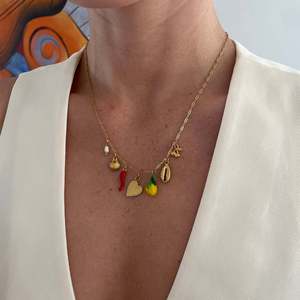 Collana con Catena in Acciaio Inox Fai-da-Te per Donne, Ciondoli a Forma di Stella, Luna, Corno, Ciliegia, Occhio Malvagio per Regali di Anniversario - Product Image 2