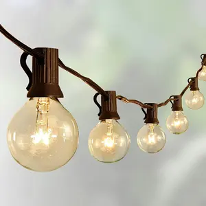 Outdoor String Lights 25 Feet G40 Bulb Light String For Decoration